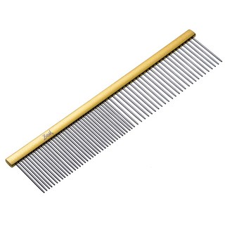 밤돌이네 반려동물 듀얼 콤 브러쉬, 골드 - 19X4cm, 1개