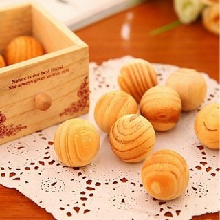 木質檀香薰香樟腦球 衣物防蟲除臭 驅蚊防霉防蛀 (5入), 1個