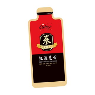 Cutey 紅蔘薑黃飲 朝鮮蔘萃取 薑黃素, 120個, 26ml