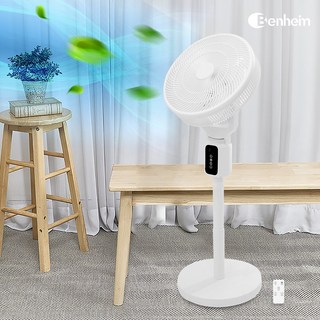 벤하임 리모컨 360도 회전 서큘레이터 에어팬 선풍기 BDCF-45
