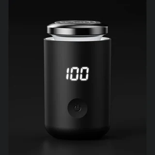 미니 전기 면도기 Led 디지털 디스플레이 남자 충전식 Type-c 충전 자동차 휴대용 면도기 남자 여자 홈 면, 01 Black