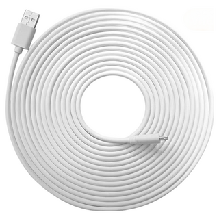 小米粉 攝影機專用電源線 安卓接口 超長充電線 3米 4米 5米 6米 7米 8米 10米 加長充電線 microusb, 白色, 1個, 7m