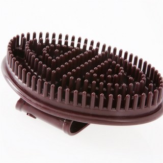 美體按摩刷 纖體刷 經絡刷 環保材質, 咖啡色, 1個