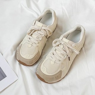 【砂糖夢境】新中式軟底超輕華夫阿甘鞋2025春夏季新款休閒板鞋小衆運動德訓鞋