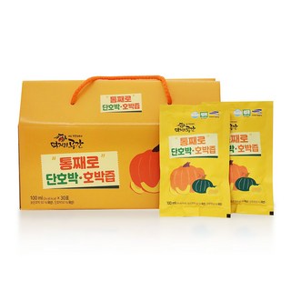 먹거리공간 100% 통째로 호박즙 (늙은호박 단호박), 100ml, 30개