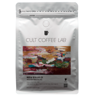 컬트커피랩 고소하고 진한 바디 다크 로부스타 G1 싱글오리진 커피원두 당일로스팅, 1개, 200g, 홀빈(분쇄안함)