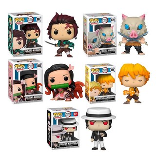 【Wenwens】正版 FUNKO POP 鬼滅之刃 公仔 炭治郎 彌豆子 伊之助 嘴平伊之助 善逸 我妻善逸 無慘 鬼滅公仔, 1個, (現貨) 炭治郎