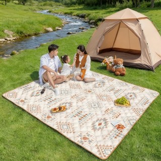 [SMTONE] 휴대용 두꺼운 캠핑매트 대형피크닉매트 폭신한 돗자리매트 텐트바닥용 방수 방습매트 대형캠핑매트 텐트매트, 200*220cm(두께6.5mm)-A타입