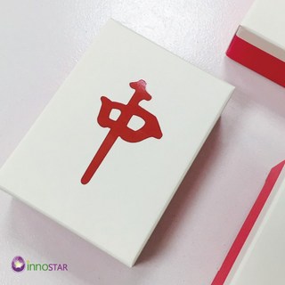 創星文創 紅中麻將造型禮物盒 台灣特色禮盒包裝, 1個