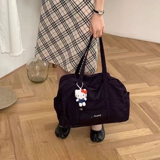 小衆尼龍輕便大容量休閒韓系健身包旅行袋波士頓包，時尚單肩托特包，旅行健身必備