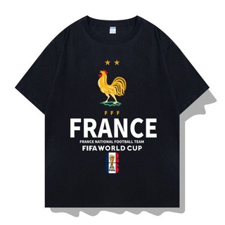 2026 世界杯周邊短袖T恤 - 阿根廷/法國國家隊梅西姆巴佩款, 1個, 黑色法國2XL