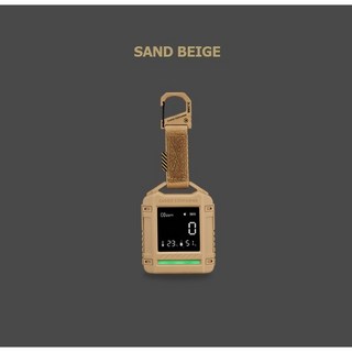 【CARGO】一氧化碳溫濕度偵測器 一氧化碳警示器 CO檢測器 溫度計 濕度計 露營 居家 安全防護, 沙色, 1個