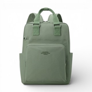 Birdy 14吋可收納平板電腦後背包 雙肩包 時尚後背包, 莫蘭迪綠
