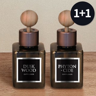 1+1 뉴 포더카 차량용 방향제 80ml, 아쿠아체리블라썸 (아쿠아에 꽃향기를 더한 향), 피톤치드 (상쾌한 숲 향), 2개