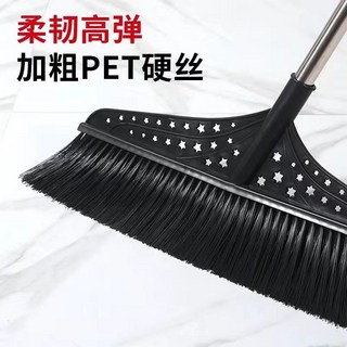 特價下殺 【新款】特大掃把硬毛工廠房車間掃把大掃把庭院室外花園大掃把, 1個, 45CM【 1獨個掃把頭】