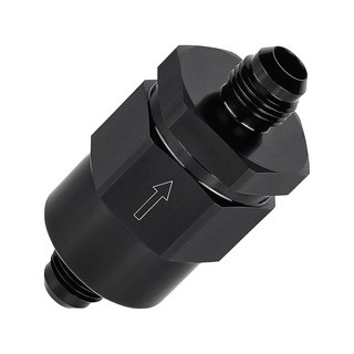 이블 에너지 10AN 남성 논 리턴 원웨이 체크 밸브 피팅 알루미늄 블랙, 6AN(9/16-18 UNF)