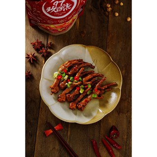 【玖食柒食堂】原味、辣味川式油滷系列_油滷櫻桃鴨翅、油滷鴨舌、油滷花生、油滷薄豆干、油滷鳳爪；嘴饞必備品, 1個, 原味鳳爪