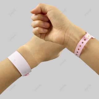 입장팔찌 입장권 팔찌 똑딱이버튼 종이 손목띠 밴드, 소형 / 분홍 (16.7 x 2cm)