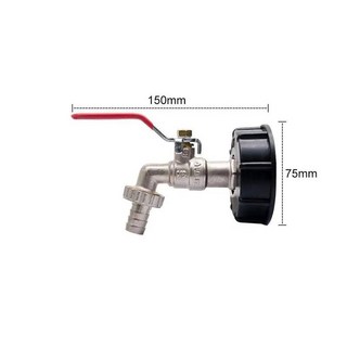 물탱크피팅 S60x6 거친 IBC 탱크 탭 커넥터 X 12 "34" 워터 커플 링 어댑터 1000L 정원 홈 교체 밸브 피팅, 기타, 1