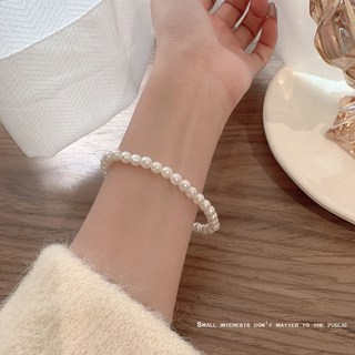 鴻利首飾廠 法式溫柔緞麵山茶花珍珠項鏈 複古度假風甜美春夏新款個性氣質頸鏈