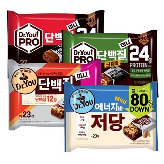 닥터유 프로단백질바+프로단백질바크런치 280g+단백질바미니+에너지바저당 324g 세트, 1개, 1.208kg