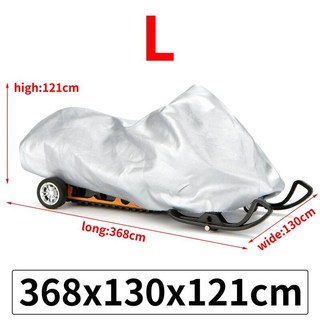 다기능 야외 오토바이 커버 S/MECHATRONICSL 사이즈 스노모빌 범용 자외선 차단 방수 먼지 트레일러 슬레드 1, L