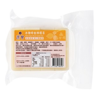 蔗會冰糖蜂蜜檸檬茶 300g 古法淬鍊茶磚 台灣製造 冷熱皆宜 嚴格品管安心飲用, 1個, 1個裝