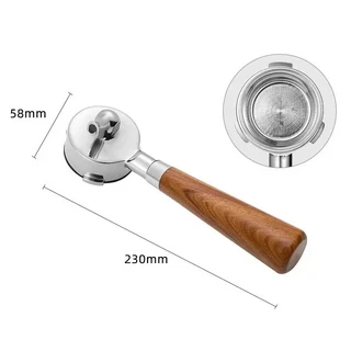 Hibrew/Barsetto/Oster/Breville Max VCF-125X/GeviE020DE 용 58mm 3 손톱 싱글/더블 스파우트 커피 포터, 05 Red Rose Single