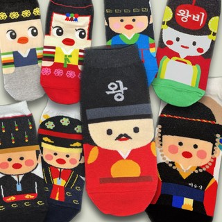 노마코 한국 전통 캐릭터 양말 조선시대 신랑각시 한국양말 외국인선물 양말선물 양말인형 국중박 굿즈 국립중앙박물관 케데헌