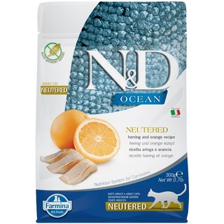 法米納 Farmina 貓糧 300g 室內貓 無穀鯡魚甜橙飼料, 1個