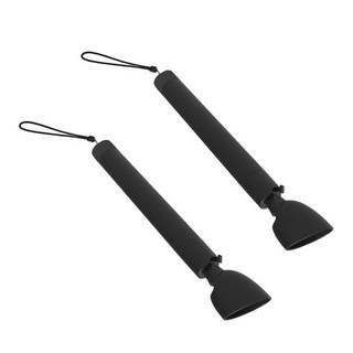 퀘스트 3와 호환되는 VR 비트 세이버 핸들 액세서리 롱 스틱 핸들 익스텐션 그립, Black