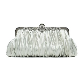 A33-주름진 여성용 핸드백-저녁 파티와 신부 예복에 사용된다