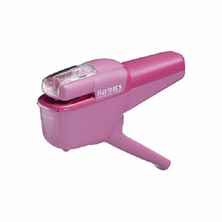 【CHL】KOKUYO Harinacs 無針訂書機 日本文具大賞 免針環保設計 可釘5張與10張 SLN-MSH, 1個, 開孔-10張【粉】, 粉