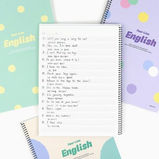 도트 영어 노트 4종 1세트, 1개