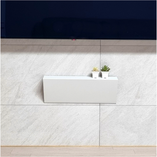 벽걸이 TV선정리 콘센트가리개 브라켓 셋탑박스 선반 사운드바 거치대 무타공 매직히든선반, 매직히든선반_화이트, 1개