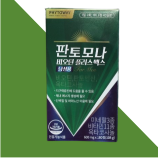 판토모나 비오틴 플러스 맥스 남성용, 180정, 3개