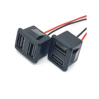 1/3PCS 20V 3A 더블 레이어 USB 여성 기본 유형-c 소켓 램프 충전 케이블 커넥터, 03 2pcs, 1개