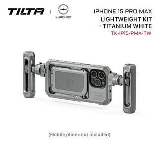 스마트폰 케이지 거치대 비디오 리그 키트 호환용 TILTA 크로노스 15 프로 맥스 퀵릴리즈 라이브 필 라이트 폰 에코 시스템, 5)TK-IP15-PMA-TW, 1개