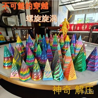 3D打印螺旋解壓神器，彩色小紅薯造型，辦公室桌面療癒小物，創意紓壓玩具, 1個, 缺貨鏈接勿拍,5cm
