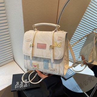 熱賣 清新小背包小背包輕巧好背後背包雙肩背包甜美學院風學生便利輕巧可愛 SB8X, 晴雪白（裸包）