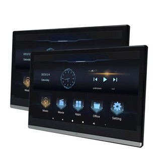 기아 뒷좌석 엔터테인먼트 시스템용 레스트 TV 인치 8 화면 3 8GB 모니터 128GB 안드 13 HD 자동차 0 12 4K 코어, Two PC