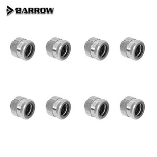 8 개/몫 BARROW 핸드 압축 OD12/14/16mm 하드 튜브 피팅 물 냉각 금속 커넥터 피팅 G1/4 ''스레드 TEPG 아, 05 Silver-8pcs-OD16mm