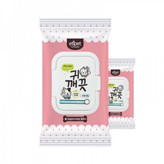 에티펫 귀 깨끗 물티슈 30매, 150g, 1개