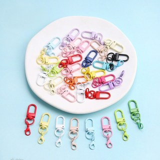 (20p)컬러 고리키링 열쇠고리, D고리, 20개