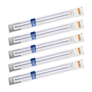 번개표 ELBA FPL 36W 5개입(1세트) 형광등 삼파장 형광램프 형광등 등기구교체, 1개, 주광색