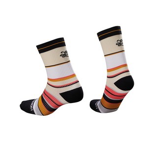 【LUCAS&LOUIS】AI鍺壓力疏導半筒襪-活力桃紅(健身運動 抑菌 消臭 久坐 久站)