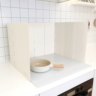 클렌렌지가드 접이식 가스렌지가림막 10P 아이보리+보관파우치, 1개