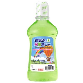 德恩奈兒童漱口水500ml-溫和配方、預防蛀牙、清新口氣, 1個