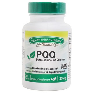 Health Thru Nutrition PQQ無麩質素食膠囊 20mg, 30顆, 1罐