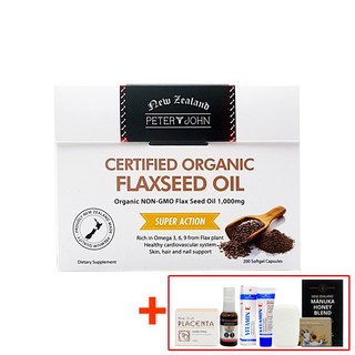 피터앤존 피터앤존 뉴질랜드 오가닉 아마씨유 200 캡슐, 1개, 200정